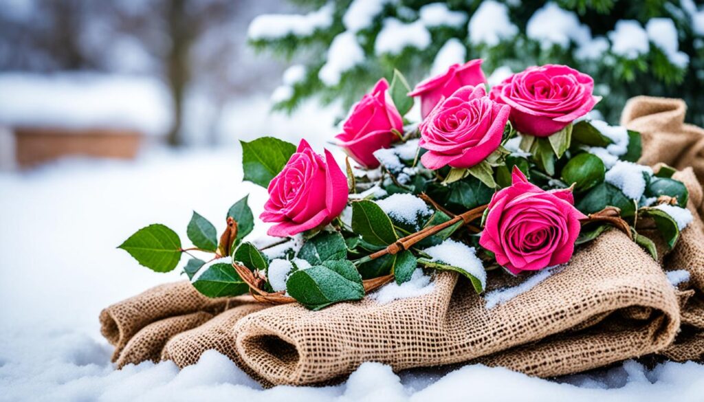 Winterizing roses