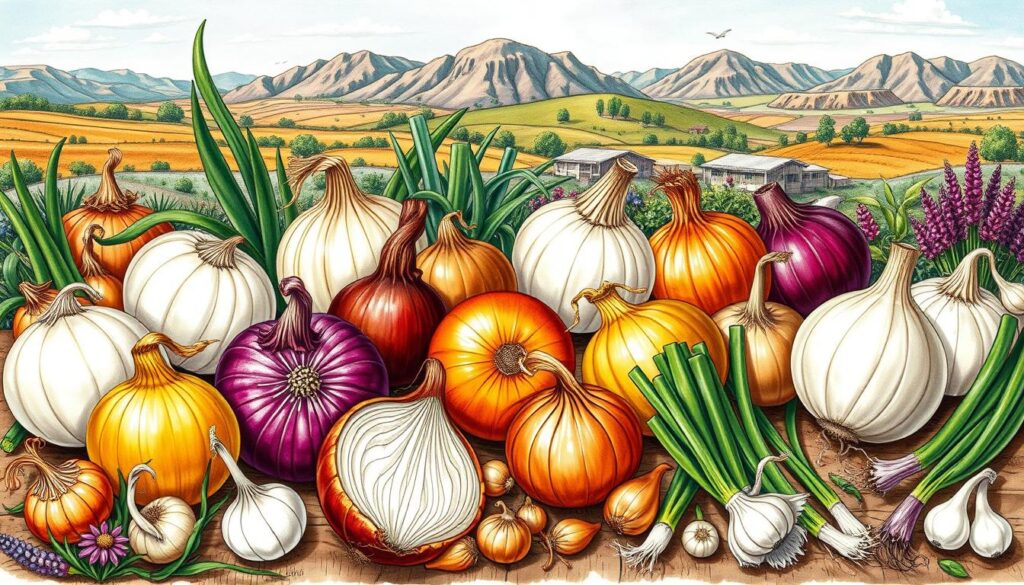 Onion varieties by region