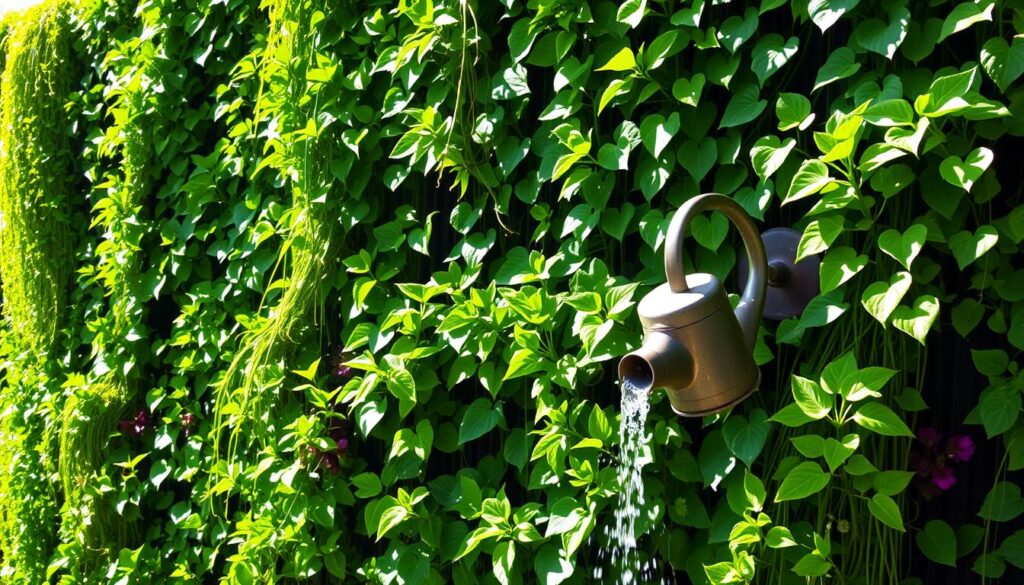 Watering Vertical Garden