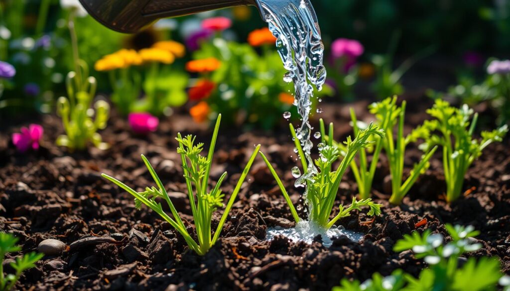 carrot watering