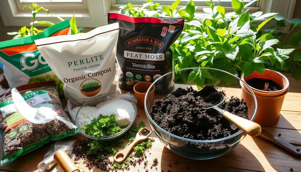 homemade potting soil