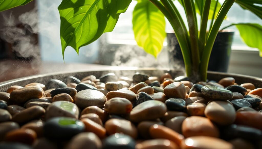 pebble trays for humidity