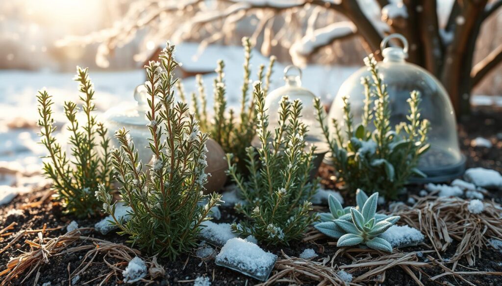 Overwintering herbs