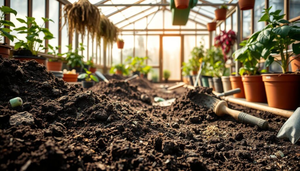 Greenhouse soil preparation