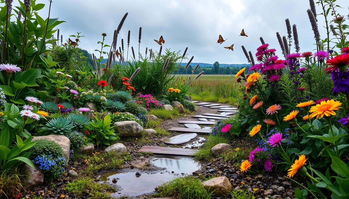 Rain garden to help the environment