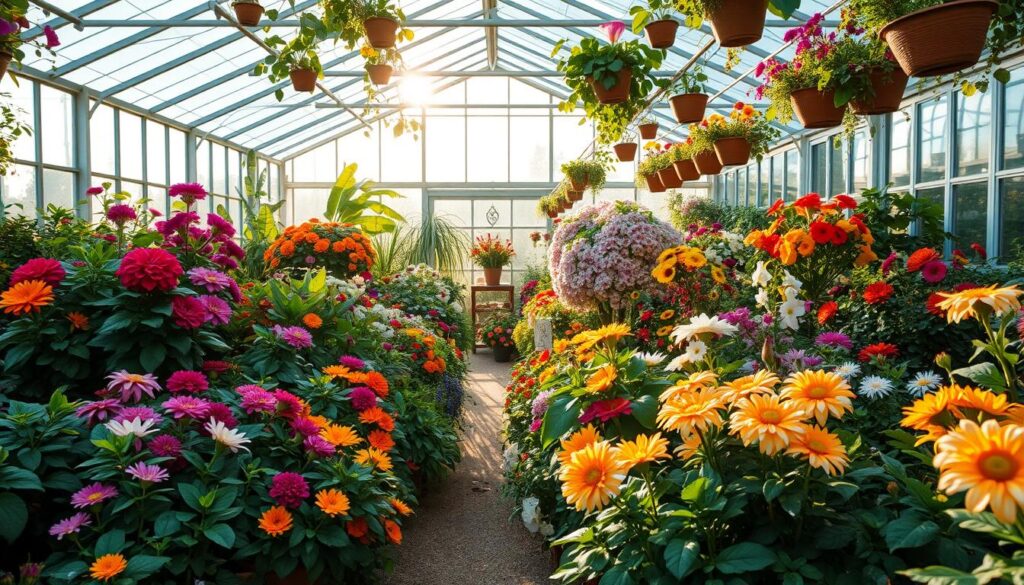 greenhouse flowers