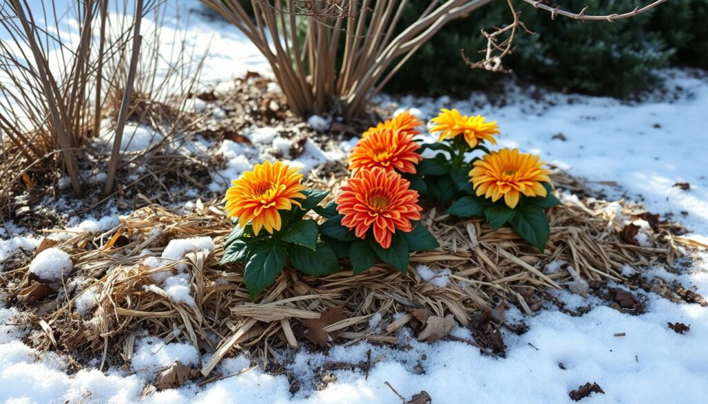 mum winter mulching