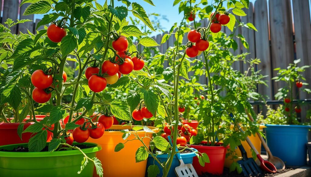 tomato container care