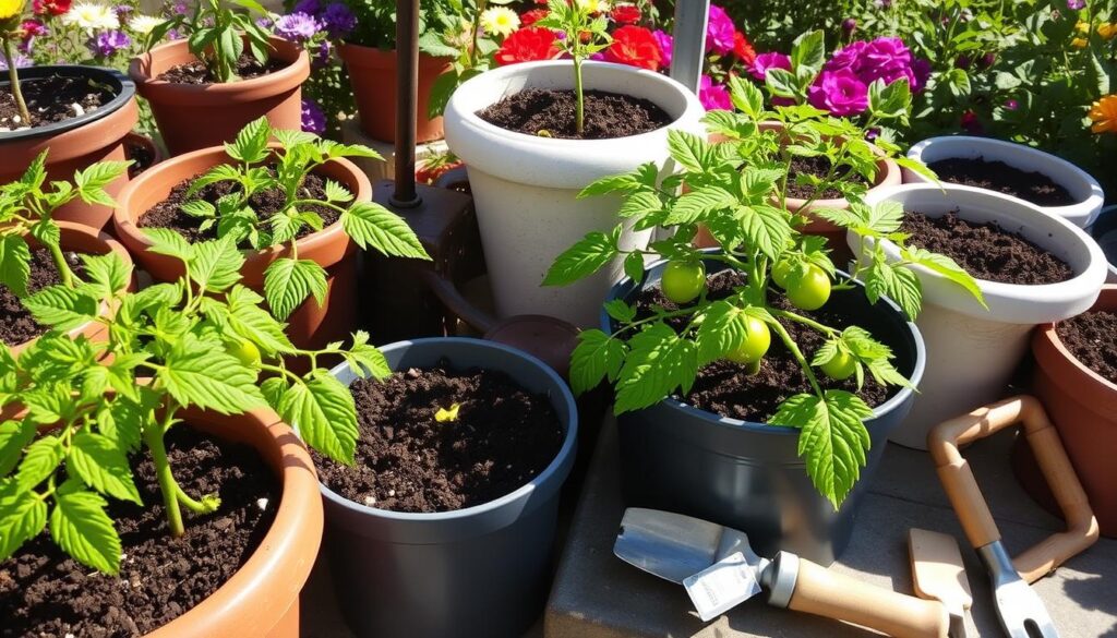 tomato container soil requirements