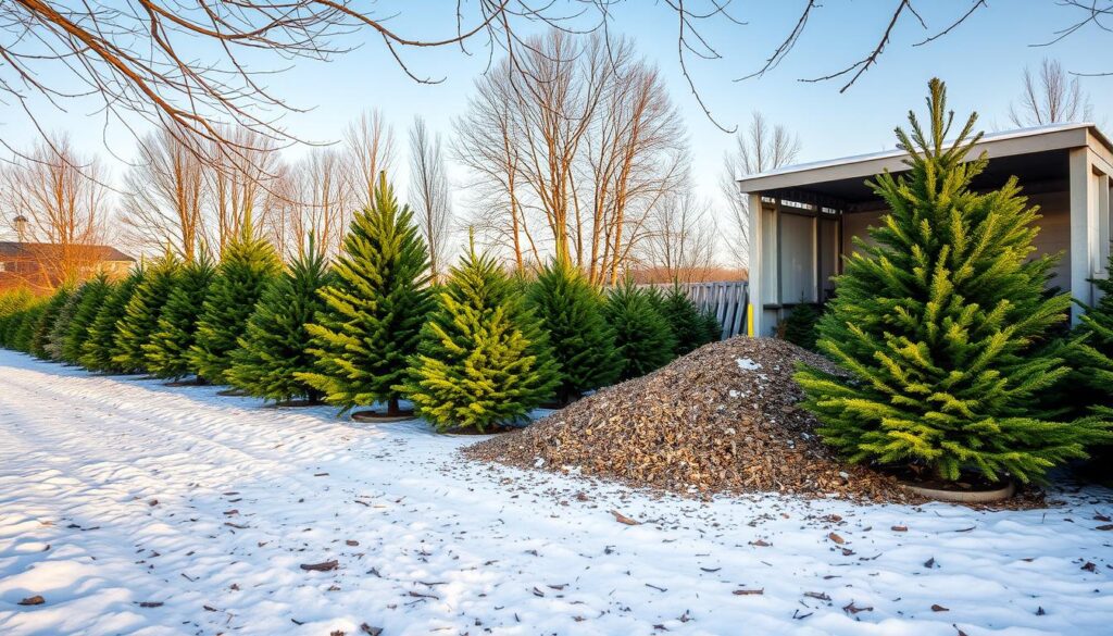 Christmas tree recycling