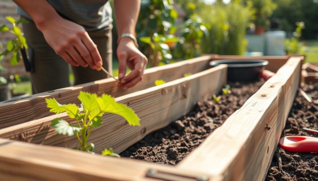 DIY Raised Garden Bed Construction