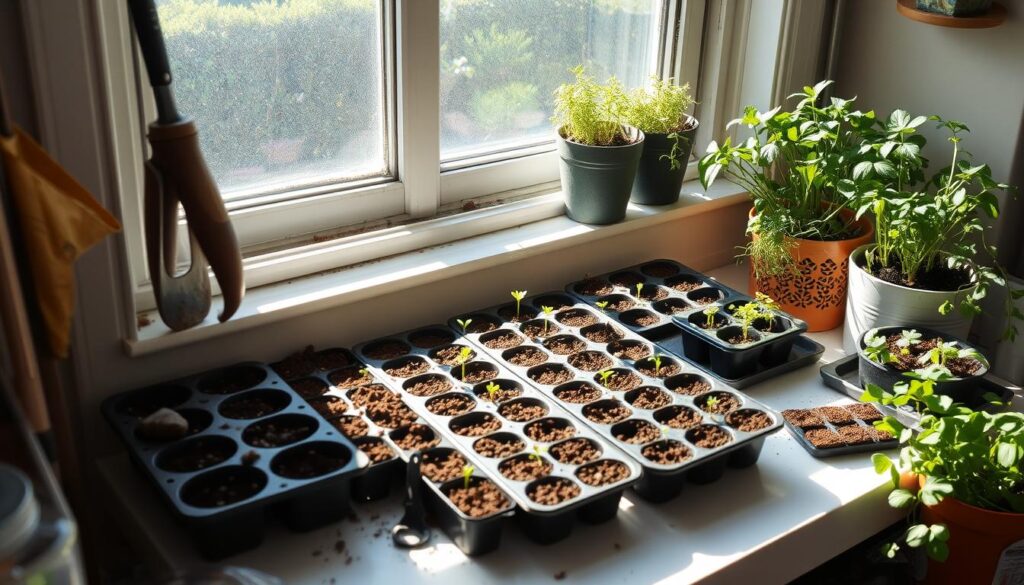 indoor seed starting environment