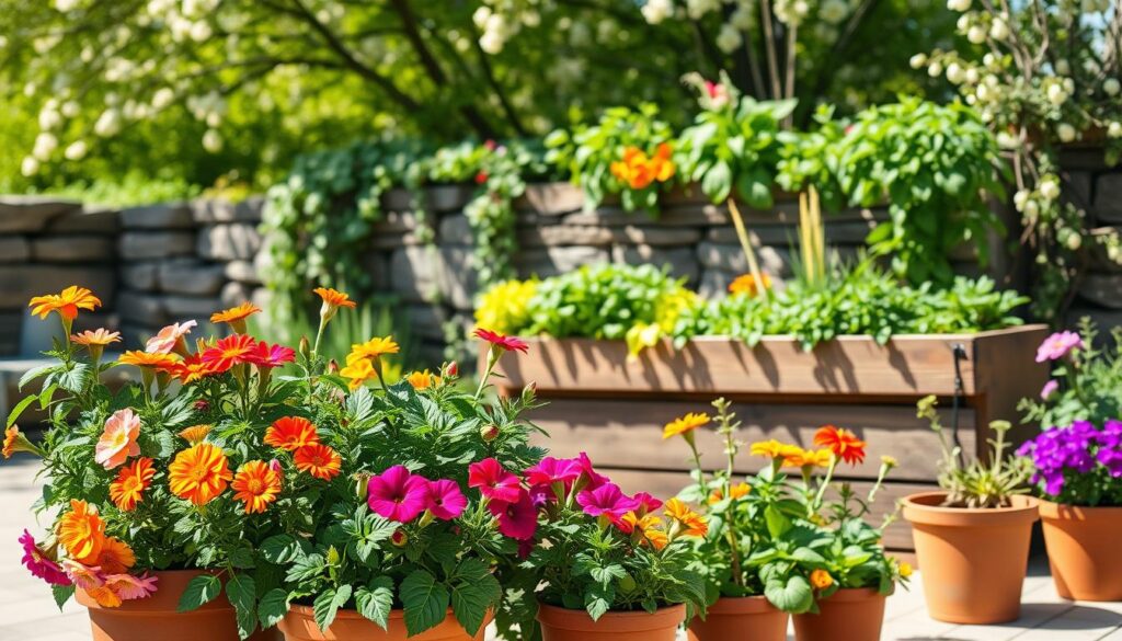 Spring Container Gardening Setup