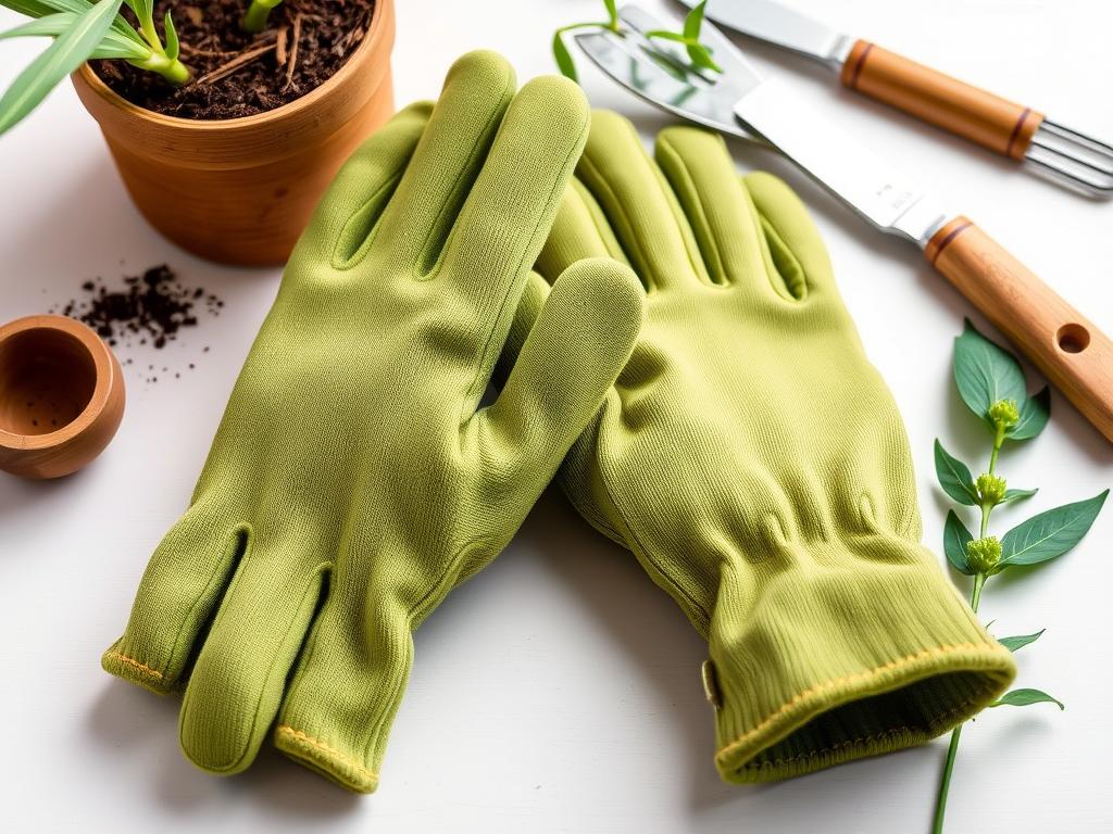 Pine Tree Garden Gloves made from sustainable bamboo fiber with latex coating - Garden Gloves 2025 Buyers Guide