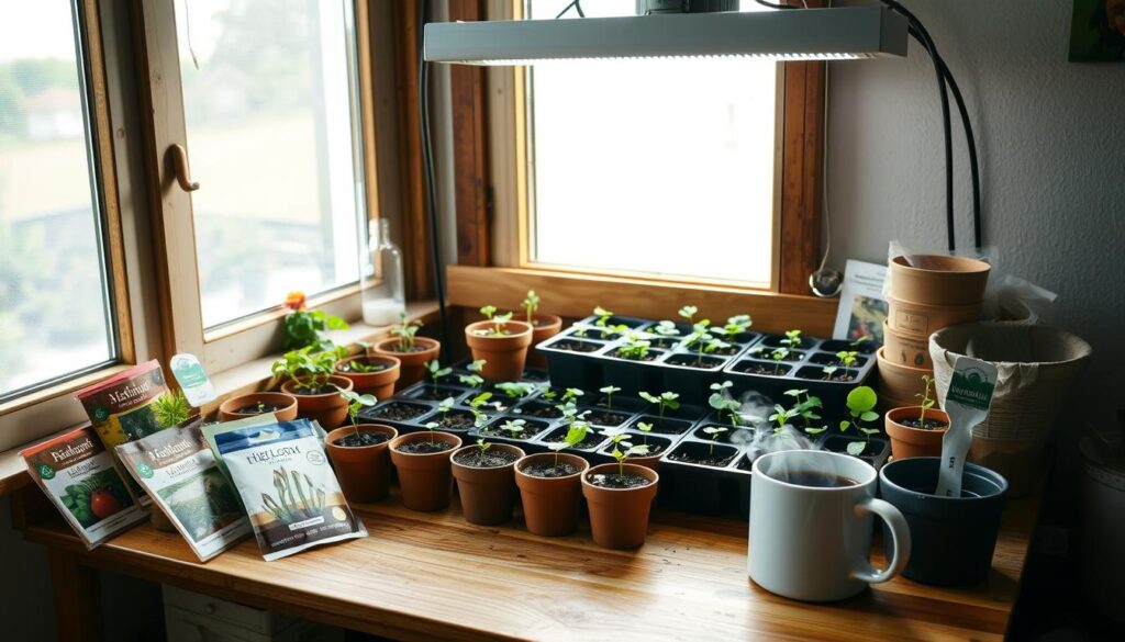 Starting seeds indoors