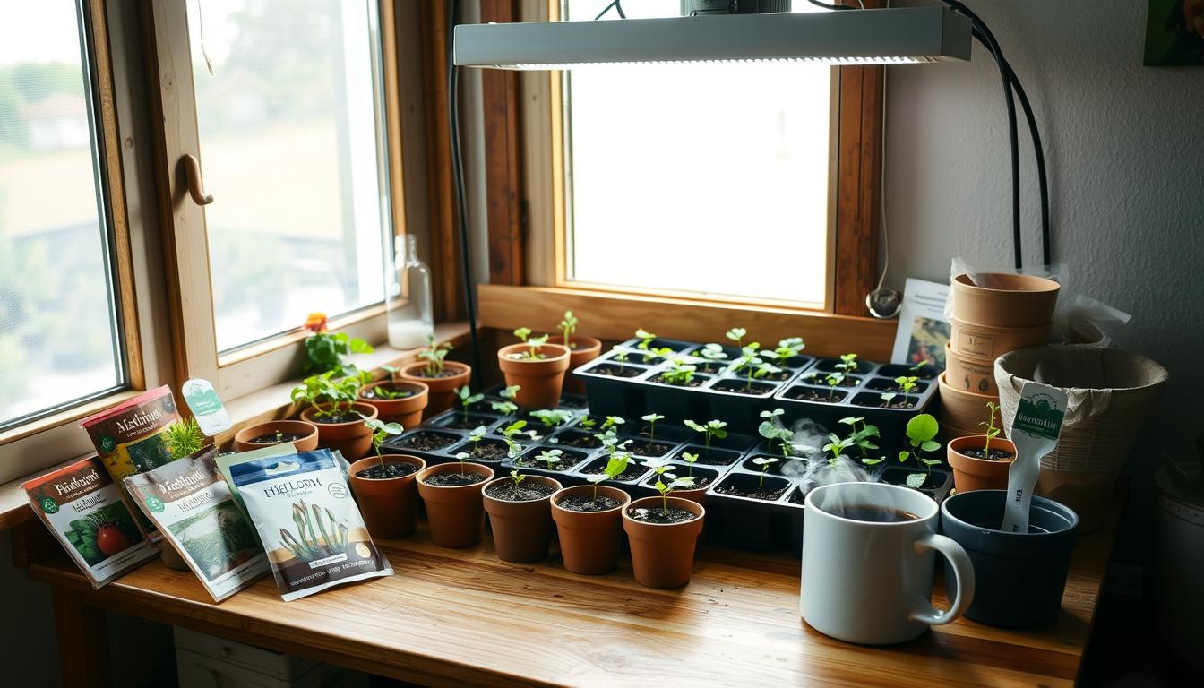 Starting seeds indoors
